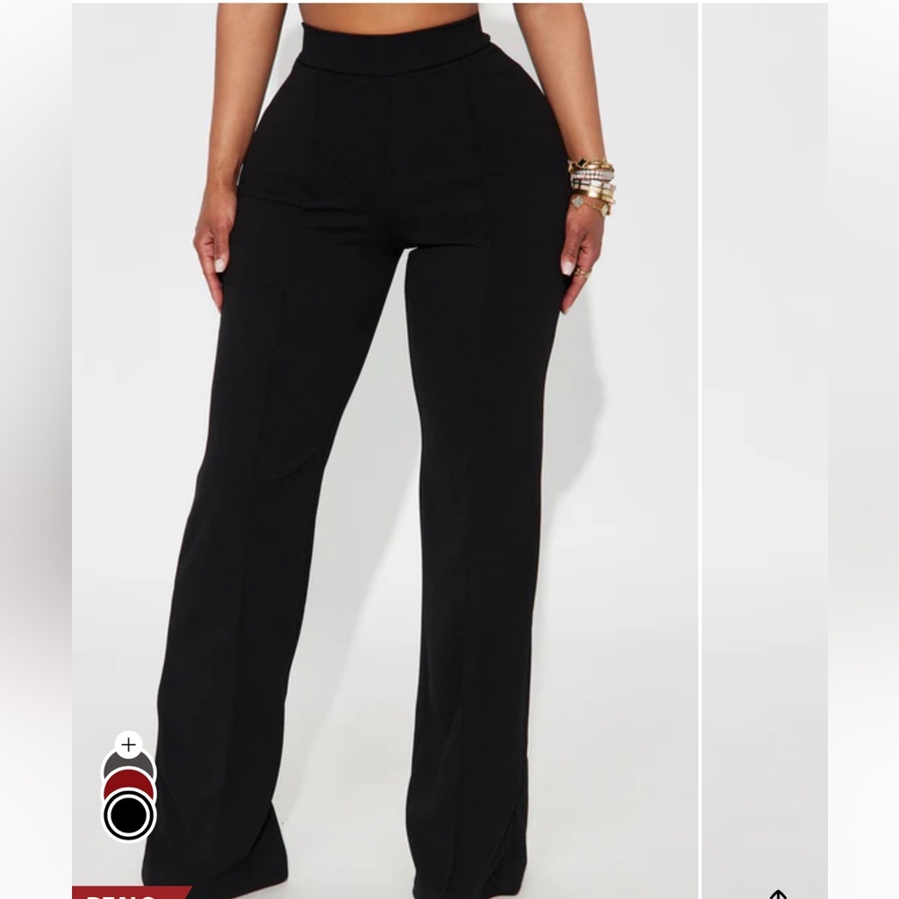 Fashion Nova High Wasted Black Pants